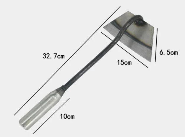 Premium manganese steel garden hoe with hollow design, versatile for weeding, soil preparation, and vegetable planting in the UK