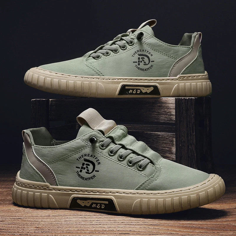 Men's breathable canvas casual shoes in various colors
