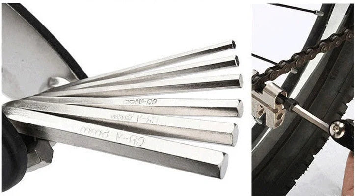 Compact steel bicycle repair combination tool for efficient maintenance