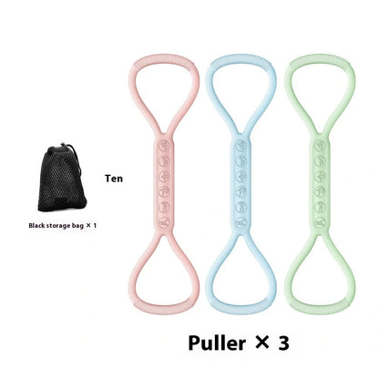 Premium resistance bands for women's chest fitness workouts, available in a range of colours and resistance levels for targeted muscle development.