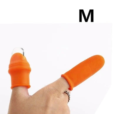Premium Silicone Finger Guard with Stainless Steel Blade for Effortless Vegetable, Fruit, and Herb Harvesting