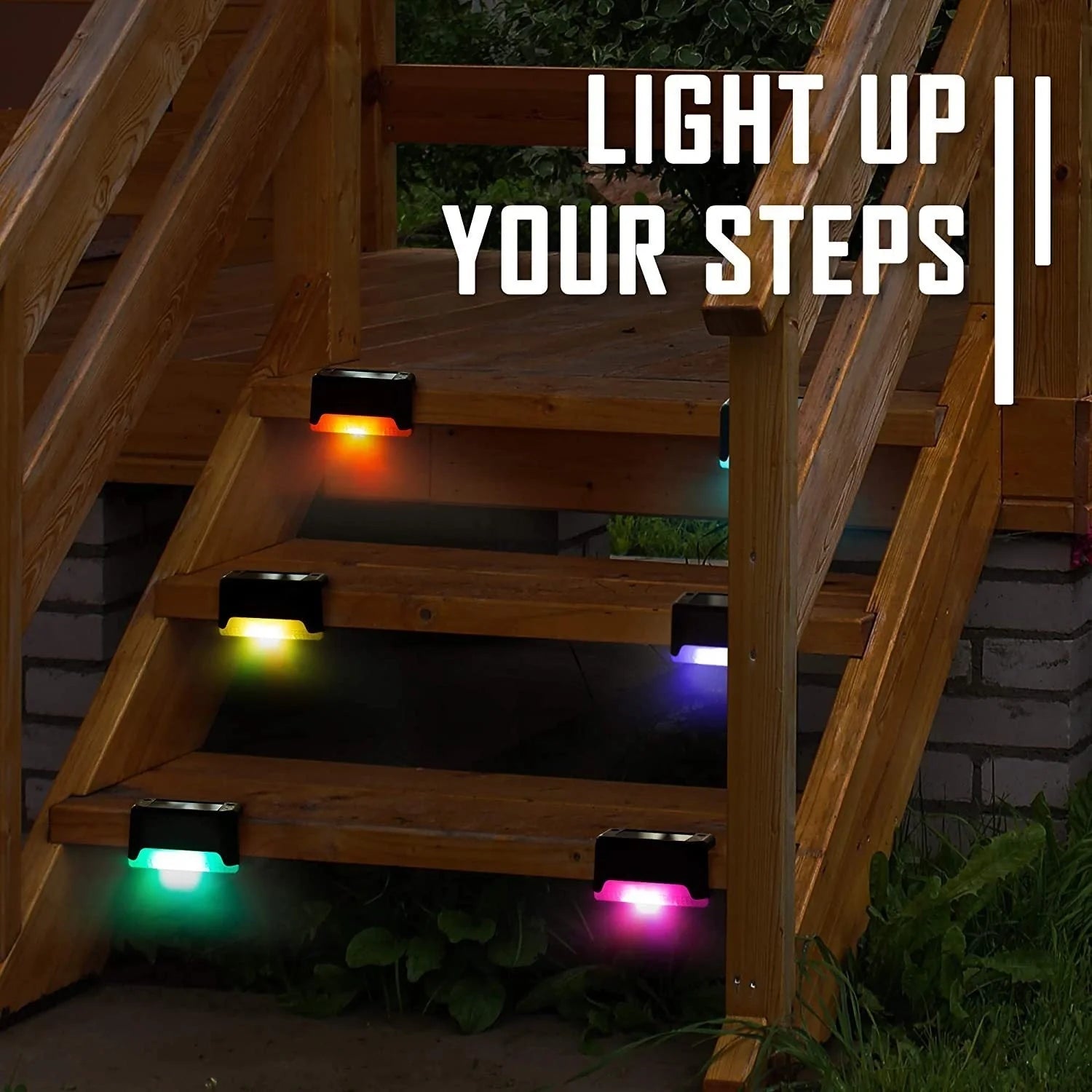 Solar Step Light Outdoor Garden LED Guide Light with waterproof design