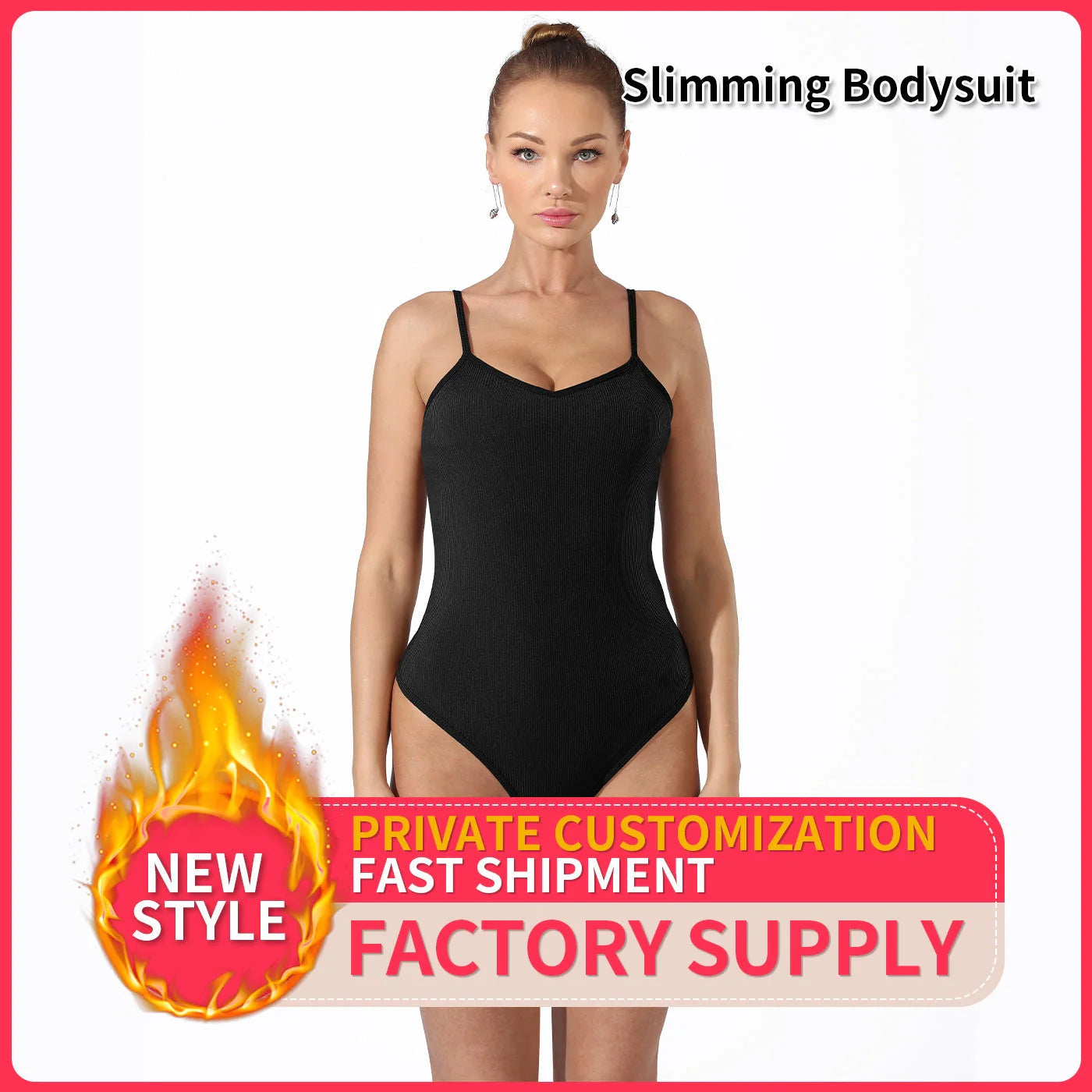 Elegant solid colour women's bodysuit, sleek and stylish design for any occasion.