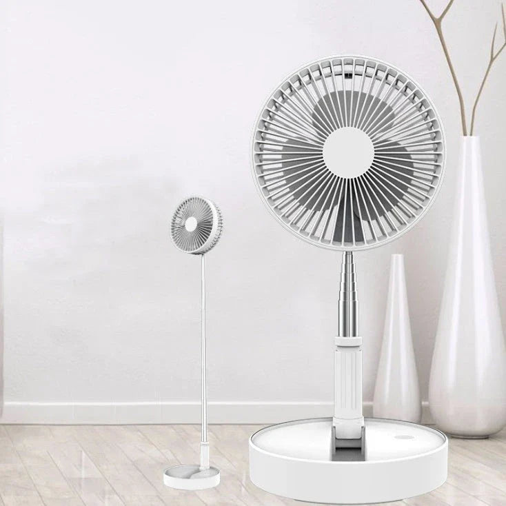 Versatile portable USB cooling fan with adjustable settings and long-lasting battery for use in home, outdoor, and camping environments