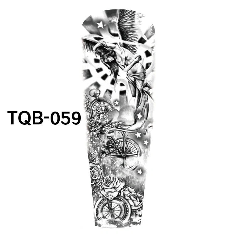 Waterproof Full Arm Tattoo Sticker in various colours for temporary body art