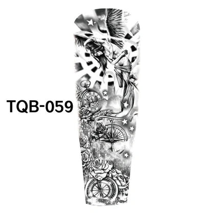 Waterproof Full Arm Tattoo Sticker in various colours for temporary body art