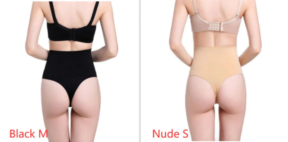 High Waist Tummy Control Thong with 2-Layer Midsection Design for women