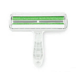 Durable ABS pet hair remover tool in red and blue for efficient cleaning of furniture and carpets