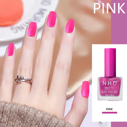 Matte nail polish in various colours showcasing fast-drying and long-lasting formula
