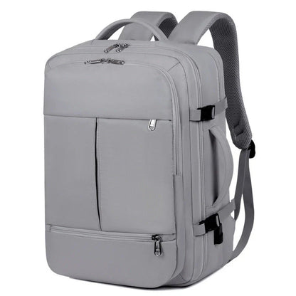 Durable and stylish travel backpack with multiple pockets, a padded laptop compartment, and versatile design for business and leisure use.