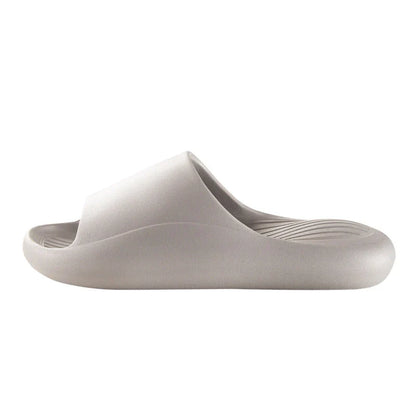 Comfortable slip-on slippers with anti-skid soles in a variety of vibrant colors