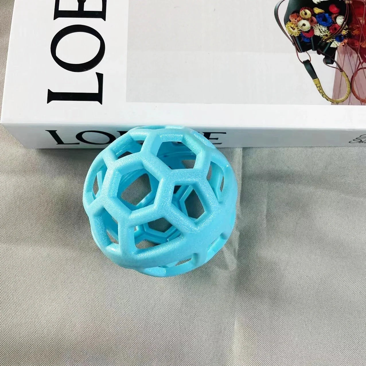 TPR Dog Chew Ball Toy in various colours for interactive play and teeth cleaning