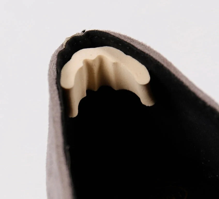 EVA toe anti-slip pads for high heels, black and beige options, 6.5x3x1.5 cm