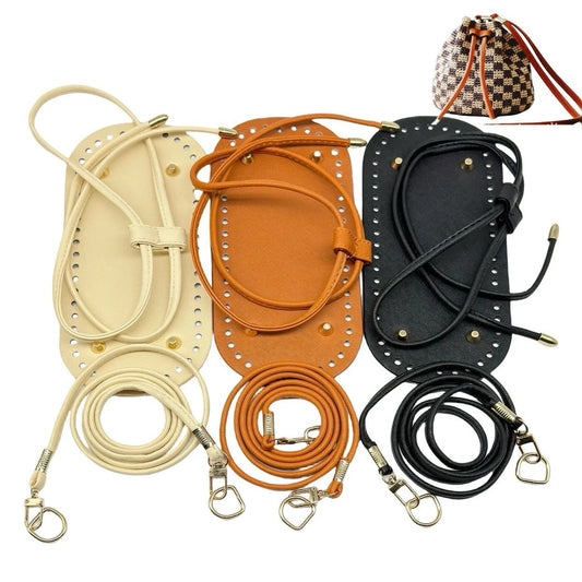 Stylish women's dumpling bag set in apricot, black, and brown, featuring a waterproof design and adjustable shoulder strap.