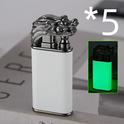 Versatile double flame lighter with a sleek and stylish design, perfect for outdoor adventures, grilling, and cigar lighting.