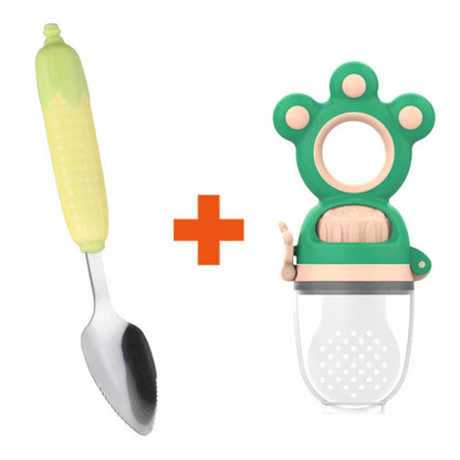 Premium Baby Pacifier Feeder with Soft Silicone Mesh - Hassle-Free Feeding for Healthy Molar Development