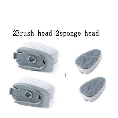 2-in-1 Cleaning Brush with Removable Head for Efficient Kitchen Cleaning