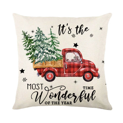 Festive Christmas pillow covers with snowflake pattern for cozy home decor