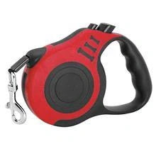 Automatic telescopic pet leash with one-handed braking and locking system, made of eco-friendly materials for safe and convenient pet walking