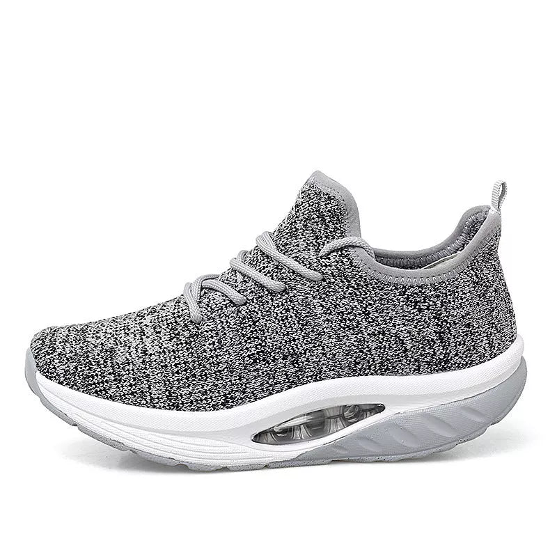 Women's woven air cushion sneakers in various colours