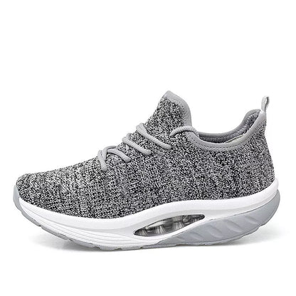 Women's woven air cushion sneakers in various colours