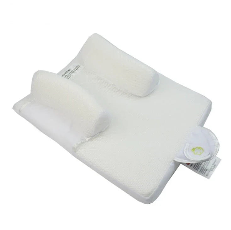 Premium Comfort Baby Sleep Positioning Pad with Gently Sloped Headrest and Curved Armrests for Newborns