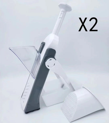 Premium Multifunctional Vegetable Slicer and Chopper with Stainless Steel Blades and Durable ABS Construction