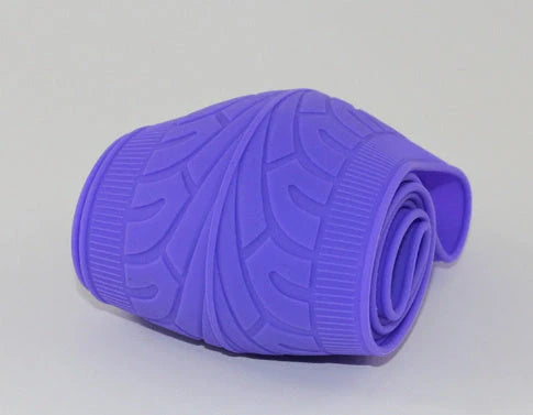 Anjiemei Silicone Steering Wheel Cover in various colours on a car steering wheel