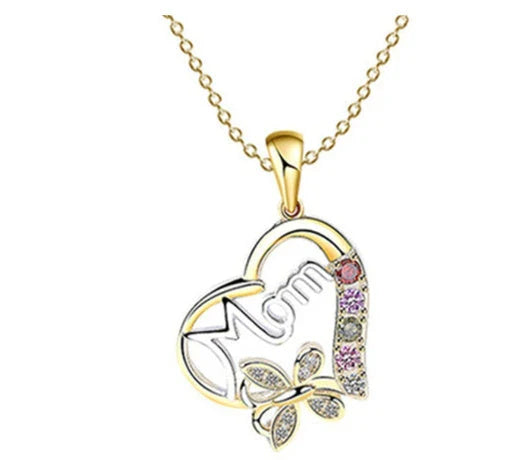 Elegant rhinestone heart-shaped ring in gold color with a dazzling array of multicolored rhinestones