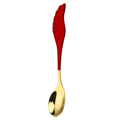 304 stainless steel Angel Wing spoon and fork set in various finishes