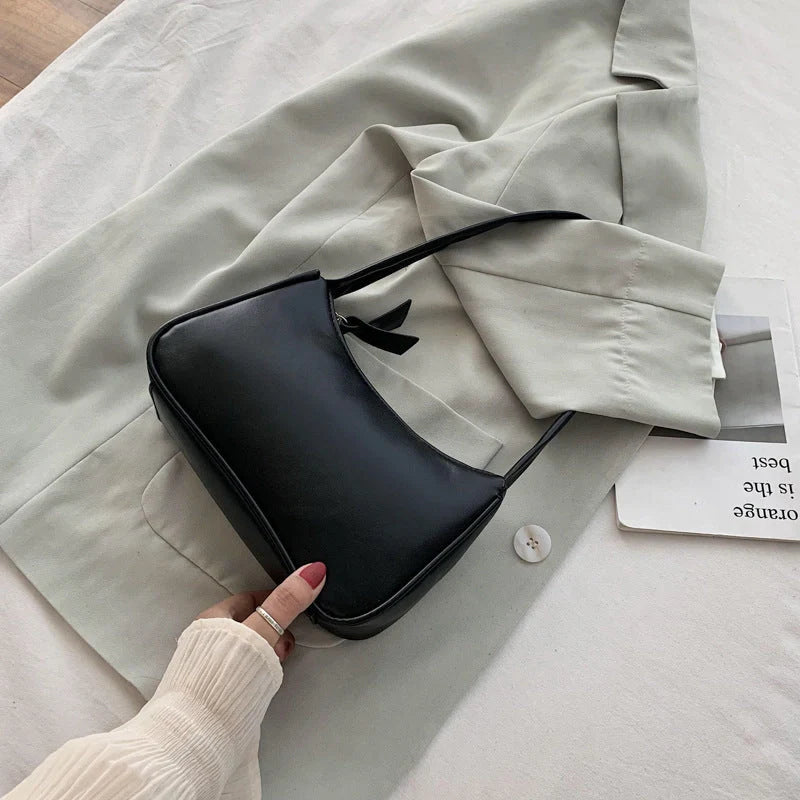 Versatile PU underarm bag in multiple colours for stylish everyday use