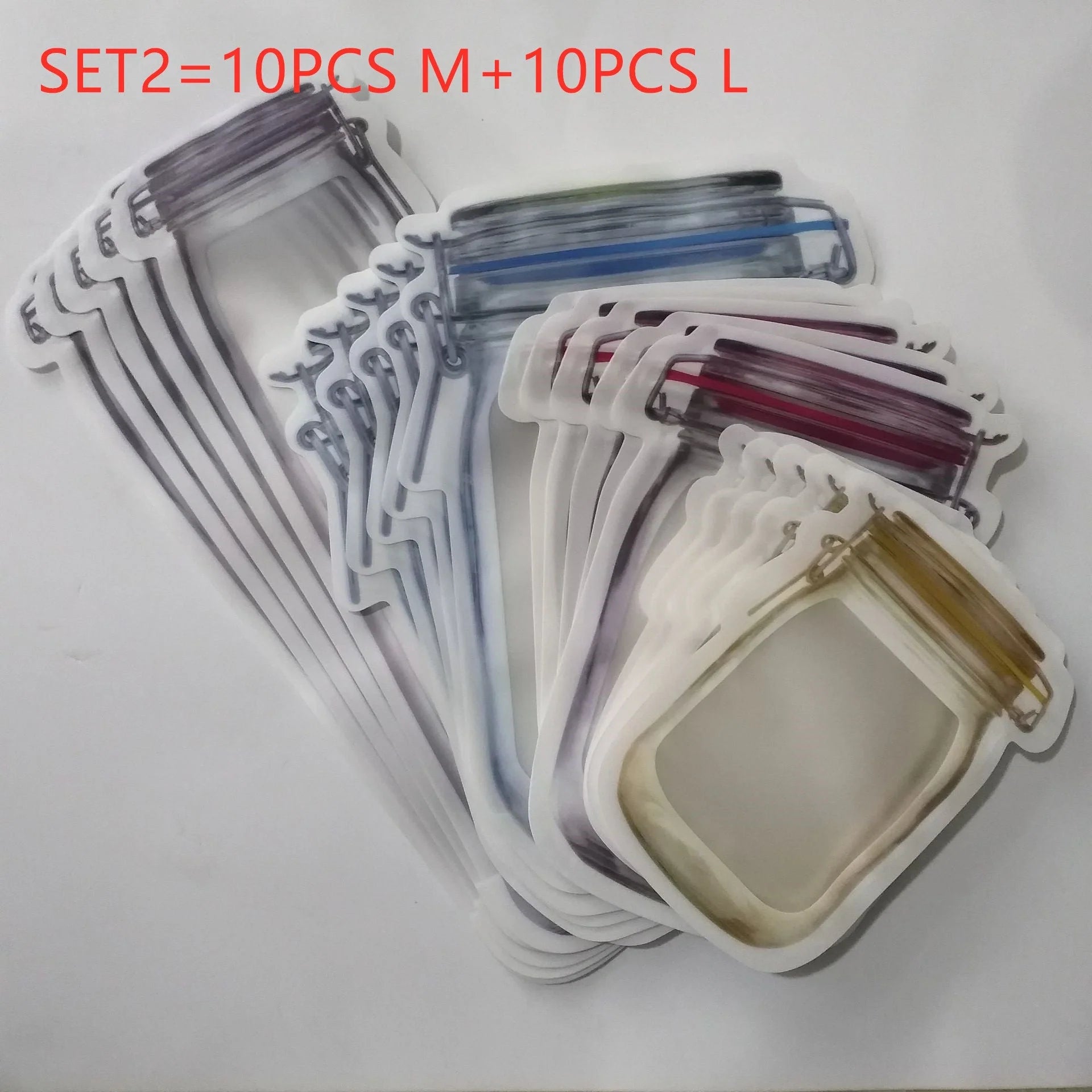 Reusable waterproof sealed snack storage bag with zipper, 1L capacity