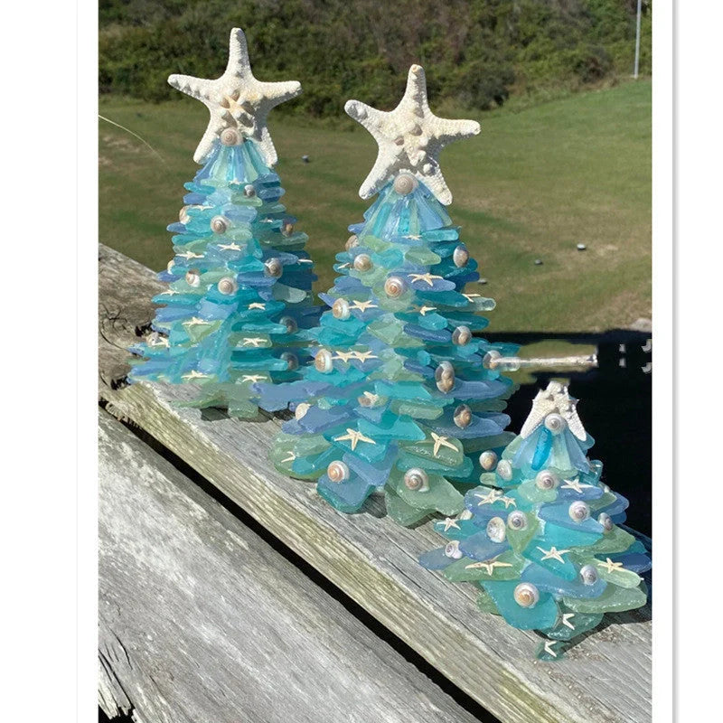 Blue PVC Christmas tree decoration for DIY holiday crafting