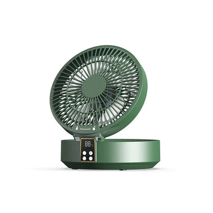 Rechargeable USB Desk Fan with Night Light - Portable Cooling Air Circulator for Home and Office