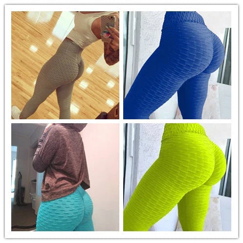 Curve-Enhancing Anti-Cellulite Seamless Leggings in various colors and sizes
