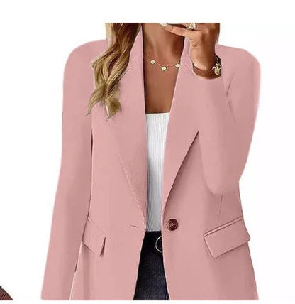 Women's Autumn Long Sleeve Polyester Cardigan with Pockets in various colours