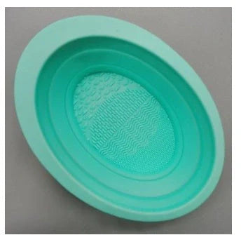 Silicone cosmetic makeup brush cleaning pad board for efficient brush maintenance