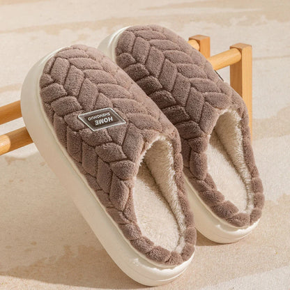 Cosy plush slippers in a variety of vibrant colours, featuring a soft fleece lining and durable non-slip sole for maximum comfort and stability.