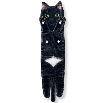 Cat-shaped hand towels in various colors for bathroom and kitchen use