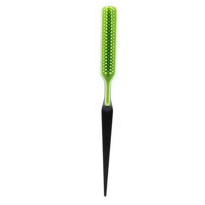 Fluffy shaped styling comb in vibrant colours for gentle hair detangling