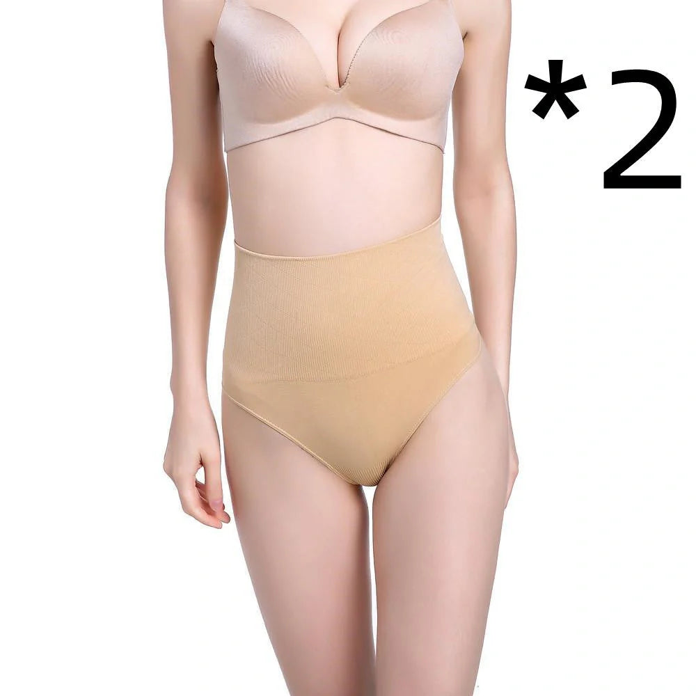 High Waist Tummy Control Thong with 2-Layer Midsection Design for women