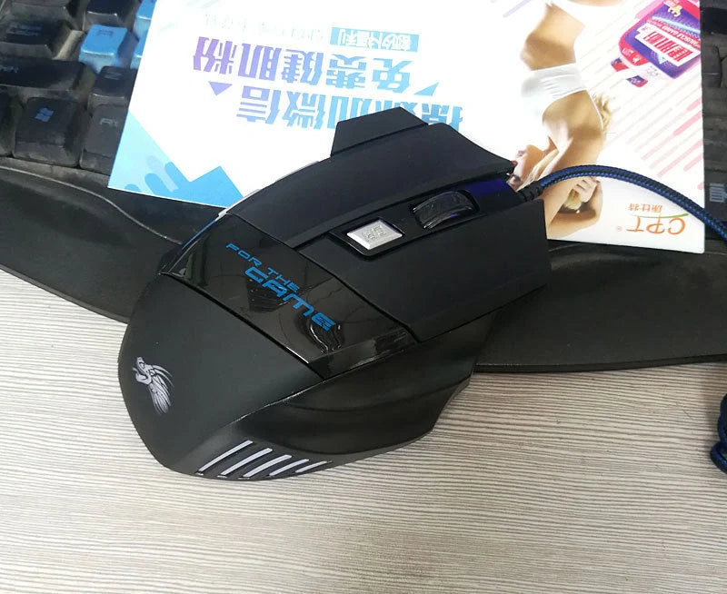 Wired Gaming Mouse with 7-Colour LED Backlight and 5500DPI precision