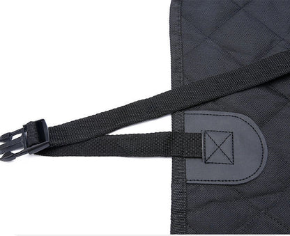 Waterproof dog car seat cover with view mesh and anti-skid surface