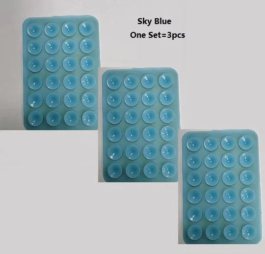 24 Grain Square Silicone Suction Cup for mobile phone and charging bank