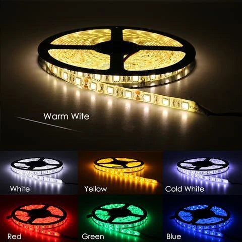 Stunning 60-Bead LED Light Strips with Waterproof Epoxy Coating for Versatile Illumination