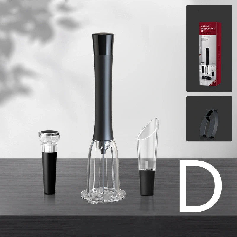 Red Wine Needle Pen-shaped Air Pressure Bottle Opener for easy cork removal