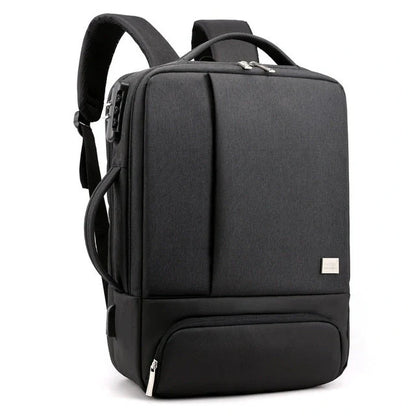15.6 inch durable nylon laptop bag with anti-theft feature in blue, light grey, and black