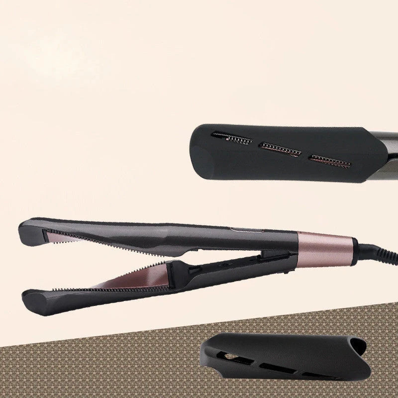 2-in-1 Professional Hair Straightener and Crimper with adjustable temperature settings