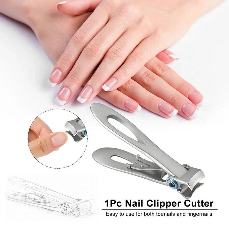 Stainless steel thick nail clippers for easy and precise toenail trimming