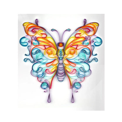 Handmade quilted paper painting craft kit with custom designs and tools included